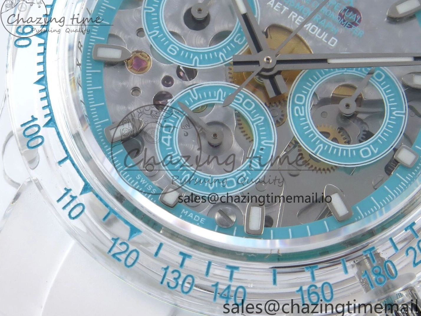 0131 Sophisticated Daytona AET Remould N6F 1:1 Best Edition Blue Dial on Rubber Strap SA 917